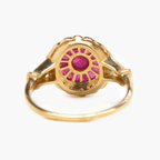 NEW 9 Carat Yellow Gold Ruby & Diamond Ring - Jordans Jewellers