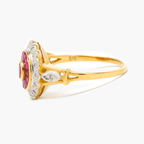 NEW 9 Carat Yellow Gold Ruby & Diamond Ring - Jordans Jewellers