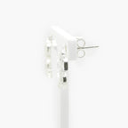 NEW Silver & Cubic Zirconia Leaf Stud Earrings - Jordans Jewellers