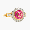 NEW 9 Carat Yellow Gold Ruby & Diamond Ring