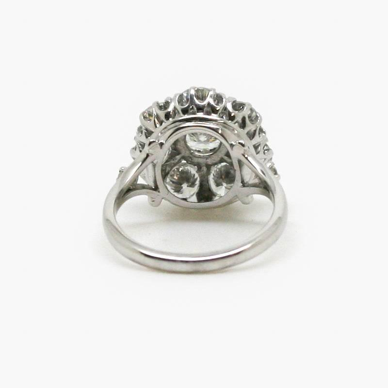 Diamond Cluster Ring 18ct White Gold - Jordans Jewellers