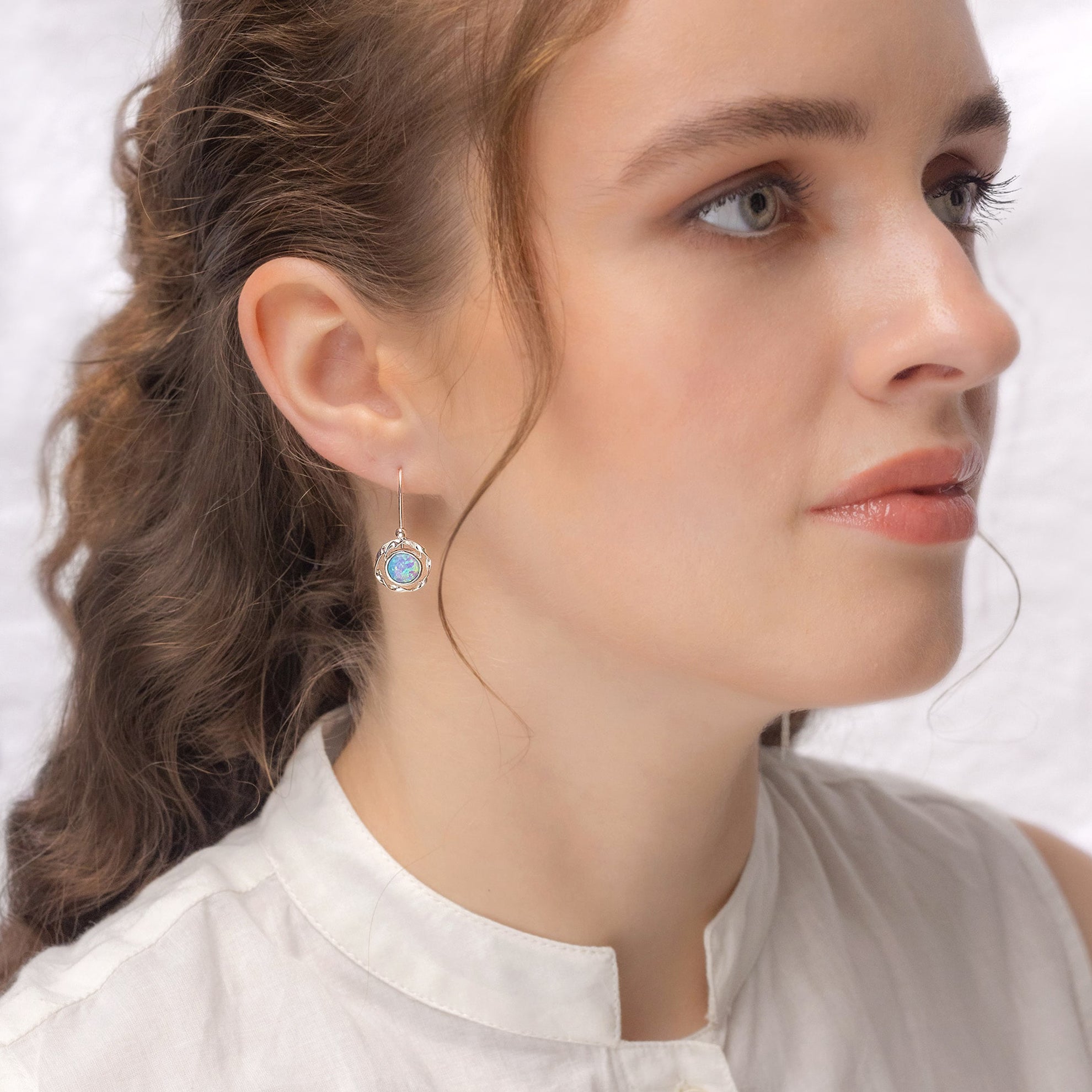 NEW Gara Blue Opal Drop Earrings