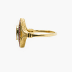 New Oval Ruby & Diamond Roman Style Ring - Jordans Jewellers