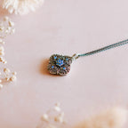 NEW Marcasite Opal Pendant Necklace - Jordans Jewellers