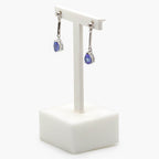 NEW Pear Shaped Tanzanite Drop Earrings - Jordans Jewellers