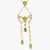 peridot and pearl yellow gold antique lavalier