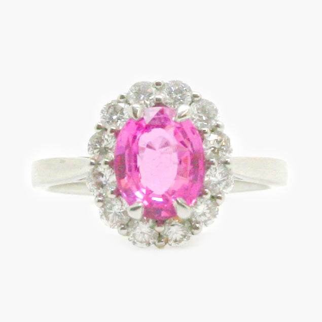 NEW Pink Sapphire & Diamond Ring - Jordans Jewellers