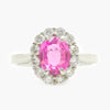 NEW Pink Sapphire & Diamond Ring