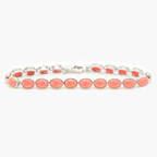 NEW Silver Pink Opal Bracelet - Jordans Jewellers