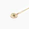 9 Carat Yellow Gold Blue Topaz Pendant Necklace