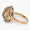 Pre-Owned Citrine & Seed Pearl Cluster Ring