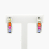 Silver Multi CZ Huggie Earrings - Jordans Jewellers