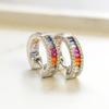 Silver Multi CZ Huggie Earrings - Jordans Jewellers