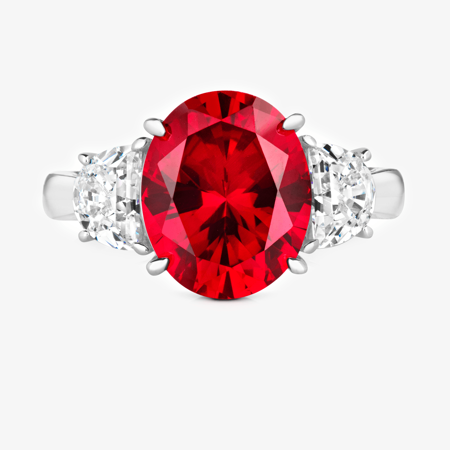 Silver and 2025 red ring