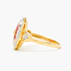 NEW 9 Carat Yellow Gold Ruby & Diamond Ring