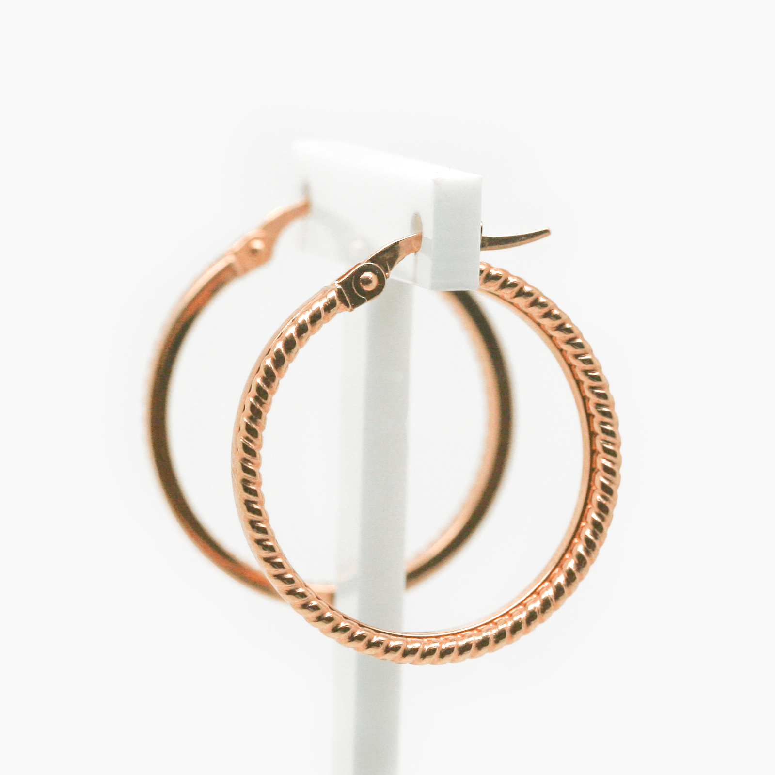 9 carat rose gold earrings discount