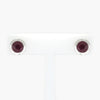 NEW 18 Carat White Gold Ruby Stud Earrings