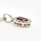 NEW 18 Carat Ruby & Diamond Pendant - Jordans Jewellers