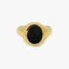 NEW 9 Carat Yellow Gold Blood Stone Signet Ring