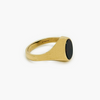 NEW 9 Carat Yellow Gold Blood Stone Signet Ring