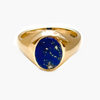 Mens yellow gold signet ring