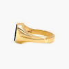 Pre Owned 9 Carat Yellow Gold Lapis Lazuli Signet Ring