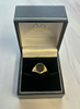 NEW 9 Carat Yellow Gold Blood Stone Signet Ring