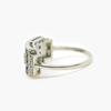 Art Deco Style Diamond and Sapphire Platinum Ring