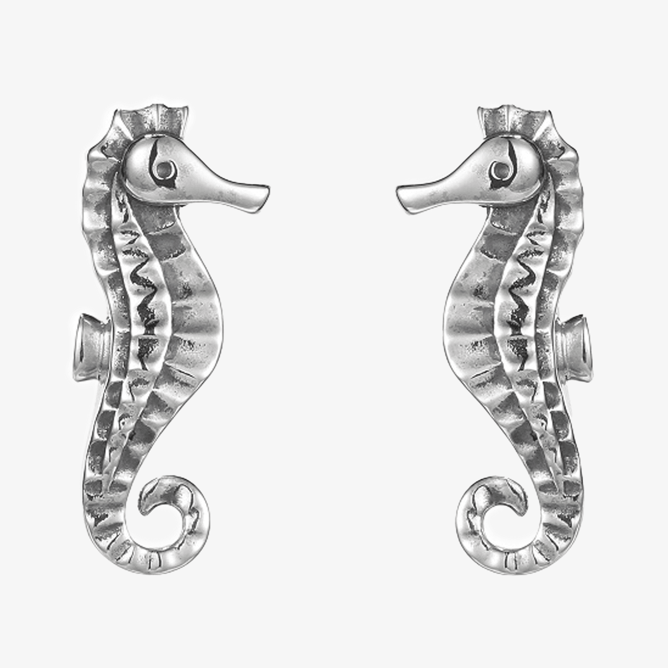 NEW Silver Sea Horse Earrings - Jordans Jewellers