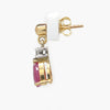 NEW 9CT Yellow Gold Ruby & Diamond Drop Earrings