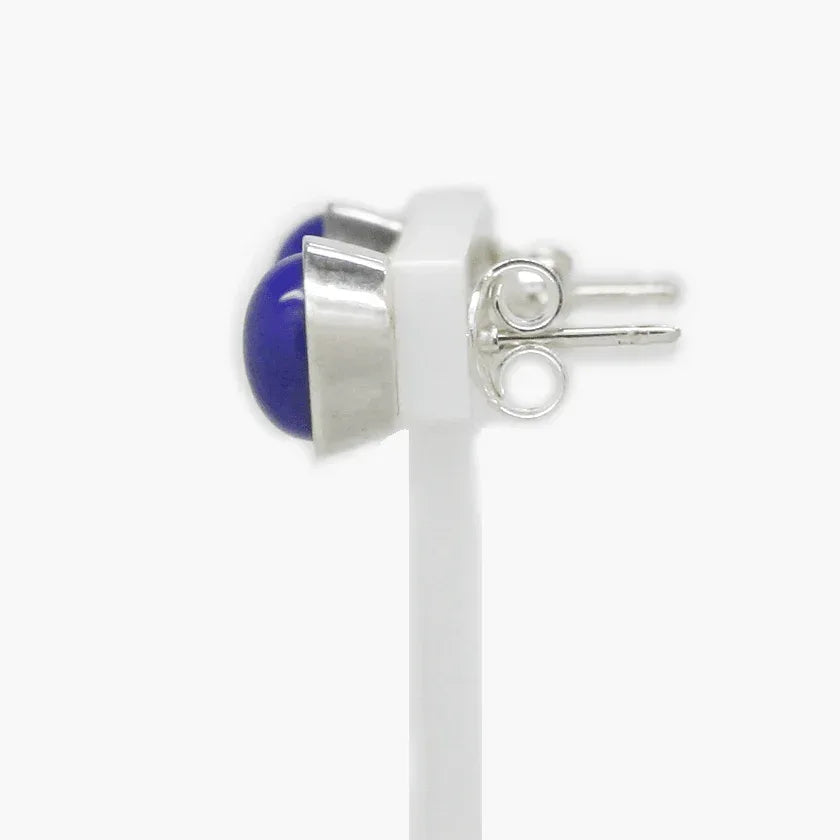 NEW Silver Blue Lapis Stud Earrings - Jordans Jewellers