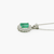 emerald and diamond platinum necklace