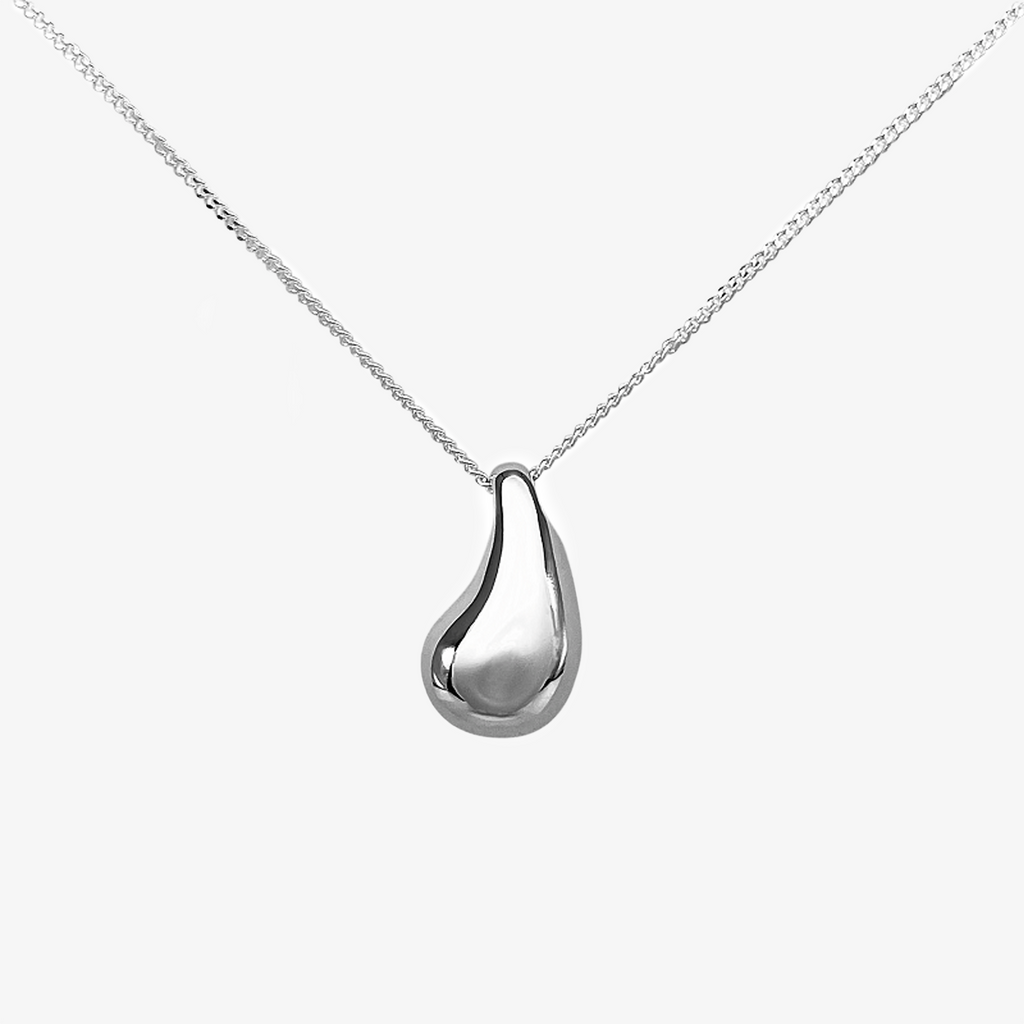 NEW Silver Drip Pendant Necklace