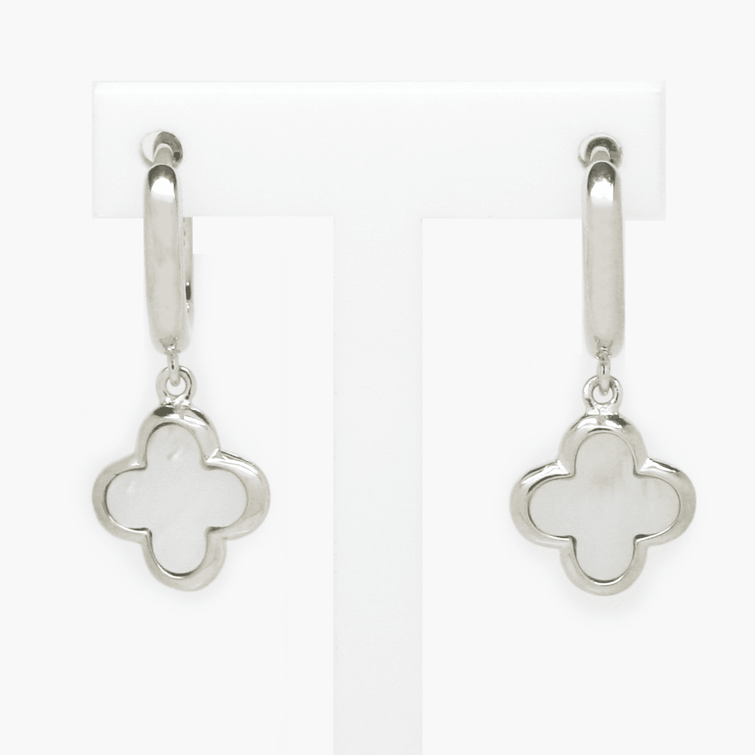 NEW Silver MOP Hoop Earrings - Jordans Jewellers