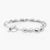 Silver polished coalstone bracelet