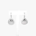 Silver Polished Coalstone Drop Earrings - Jordans Jewellers