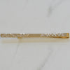 Pre-owned 9 Carat Yellow Gold Tie Slide Etched