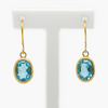 topaz drop earrings