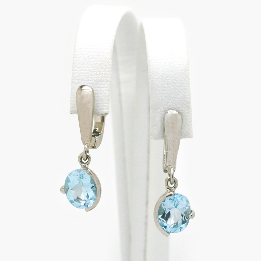 NEW Silver Topaz Earrings