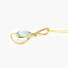 NEW 9 Carat Yellow Gold Blue Topaz Pendant Necklace