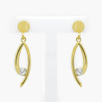 NEW 9 Carat Yellow Gold CZ Earrings - Jordans Jewellers
