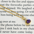 NEW 9 Carat Yellow Gold Amethyst Pendant - Jordans Jewellers