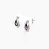 Silver Amethyst Drop Earrings - Jordans Jewellers