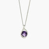 Silver Amethyst Swirl Pendant Necklace - Jordans Jewellers