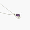 Silver Amethyst Swirl Pendant Necklace - Jordans Jewellers