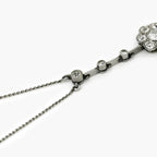 Antique Est 1.40ct Diamond Daisy Pendant Necklace - Jordans Jewellers