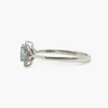 NEW 9 Carat White Gold Aquamarine & Diamond Ring