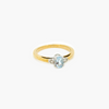 NEW 9 Carat Gold Aquamarine & Diamond Ring
