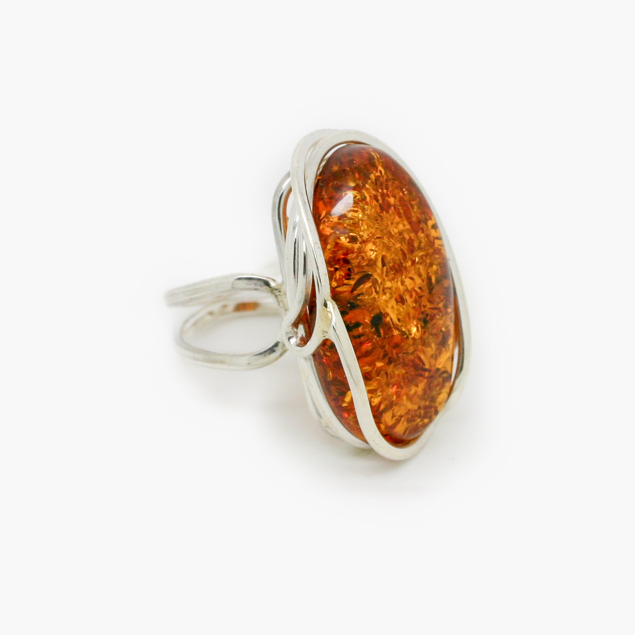 Charming Baltic hotsell Amber Ring (adjustable)