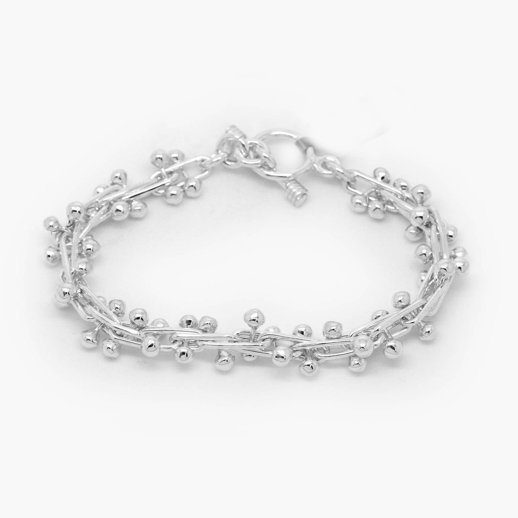 Silver Heavy Twiggy Bracelet